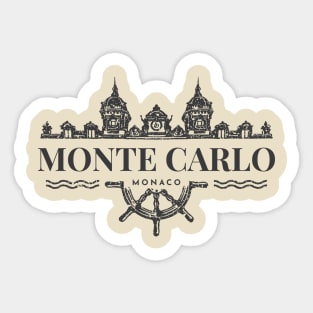 Monte Carlo Monaco Sticker